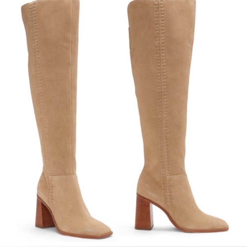 Women's Tan Knee-High Boots